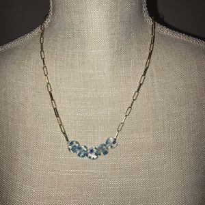 Baublebar gold paperclip chain with hearts